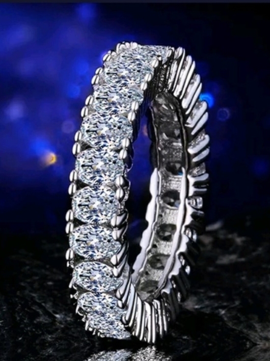 Jewelry - Eternity Style Ring in Silver Tone - Women's Jewelry